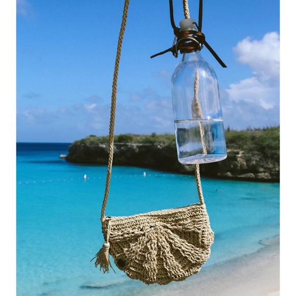 💛 Billabong Straw Crossbody Shoulder Bag - Picture 4 of 5